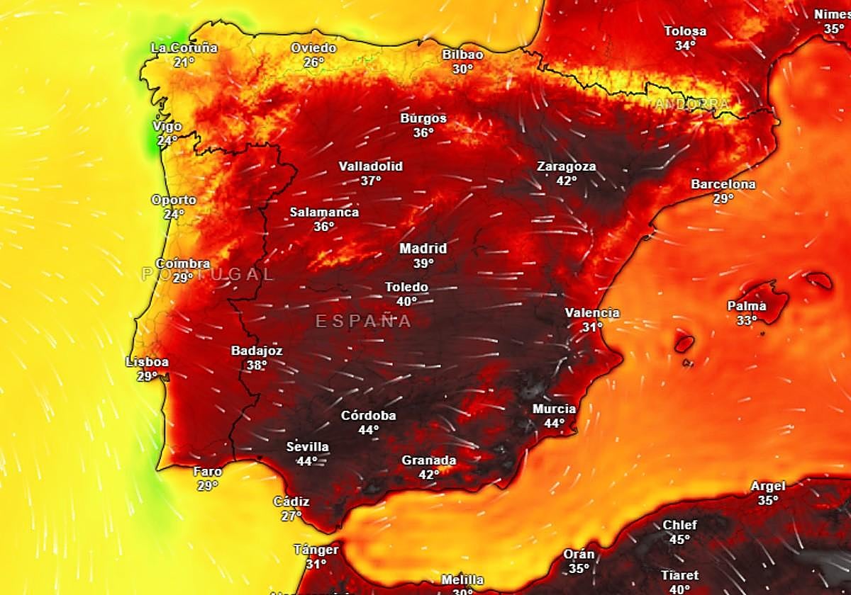La Aemet lanza un nuevo aviso especial por ola de calor en España: temperaturas extremas de hasta 45º