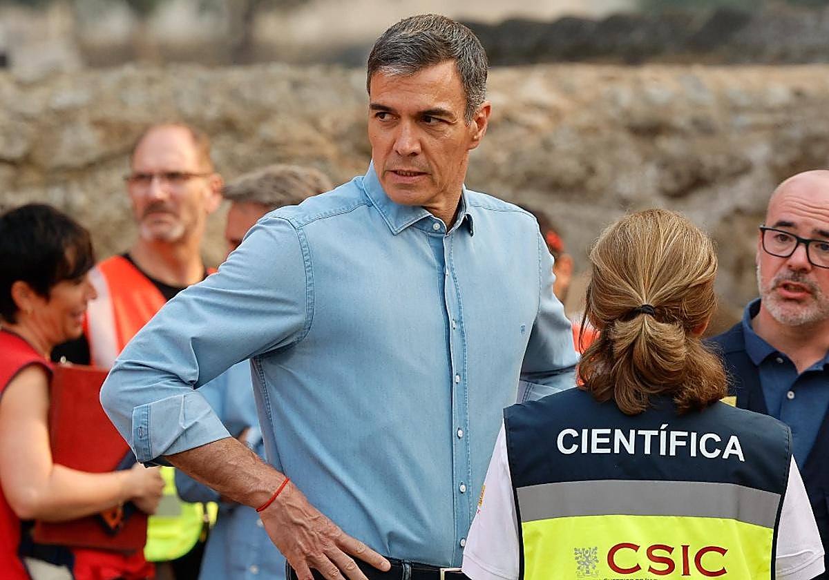 Sánchez explica que hay «una ventana de oportunidad» para extinguir los incendios durante el fin de semana