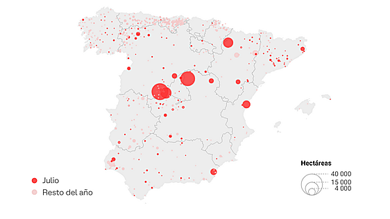 España vive el segundo peor año en incendios en lo que va de siglo