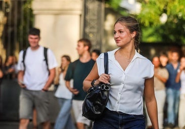 La Princesa Leonor llega a su primer día en la Universidad Carlos III entre una gran expectación