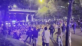 Unas diez mil personas se manifiestan en Madrid contra el desahucio de una anciana