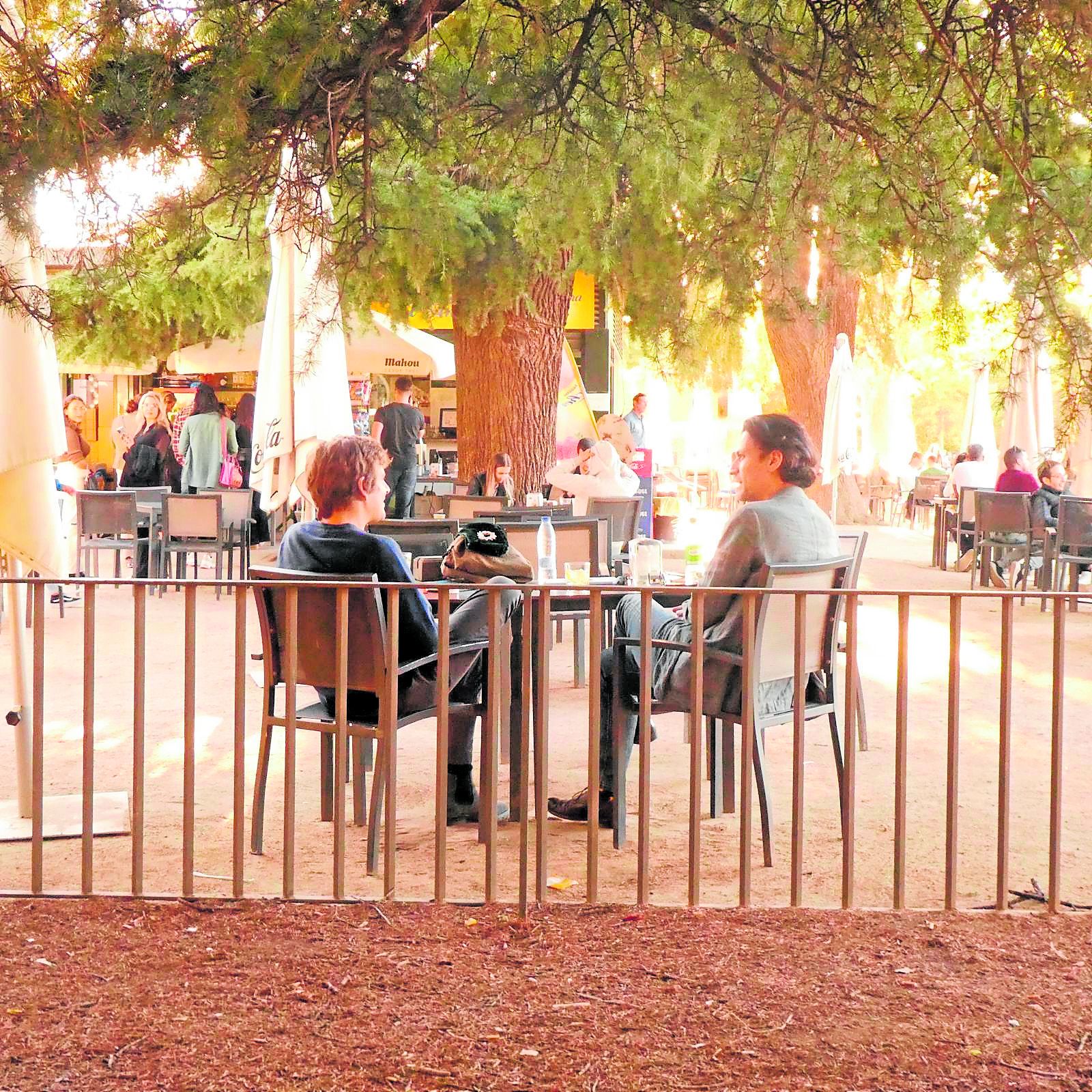 Uno de los paseos del autor con su amigo Rodrigo Cortés