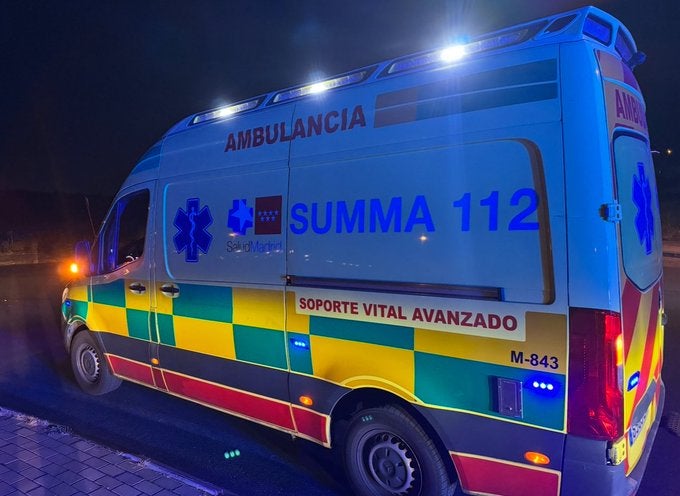 Una ambulación del Summa 112 en una emergencia