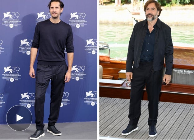 Los actores Juan Diego Botto y Javier Bardem con sus Zegna