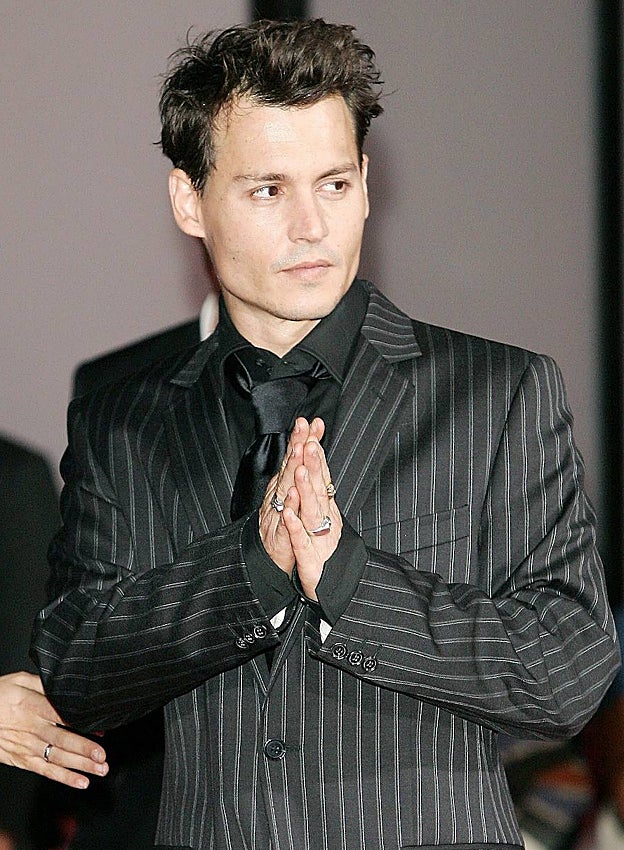 Johnny Depp en el Festival de Venecia de 2004.