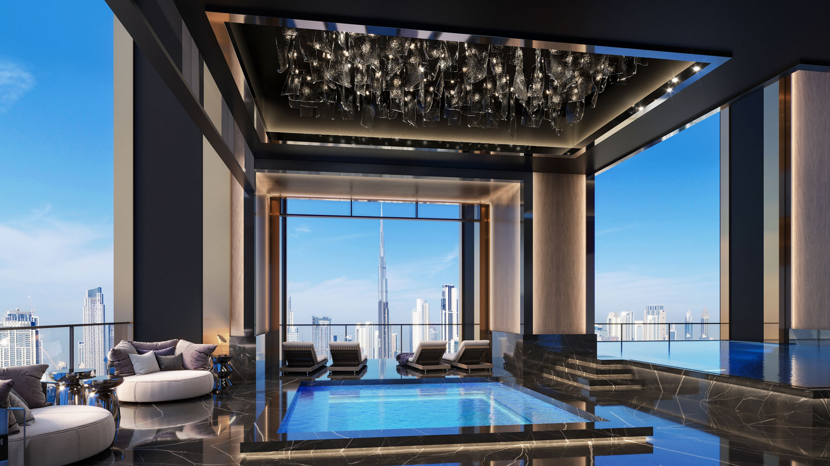 Muchas de las viviendas tendrán también su propia piscina infinita