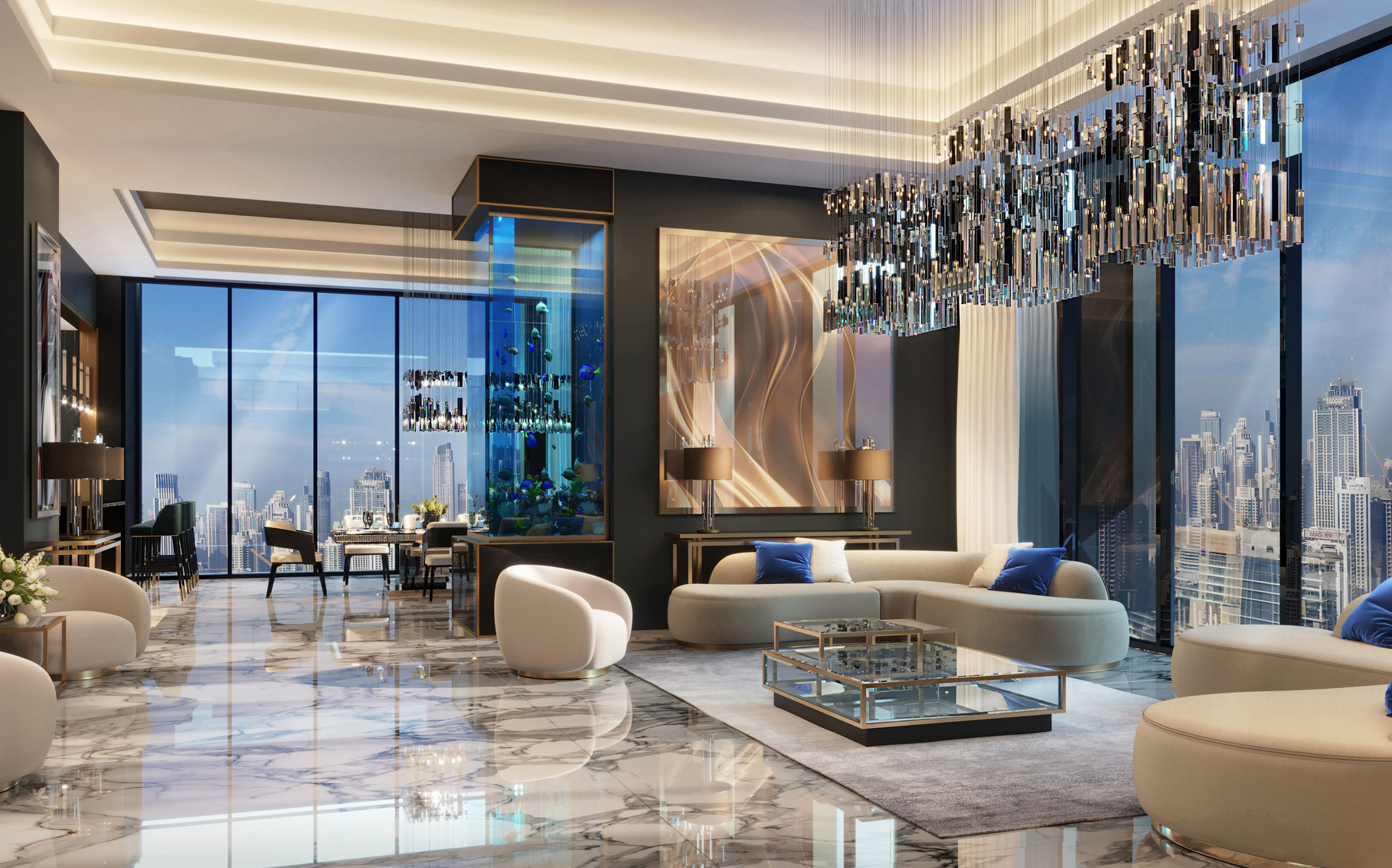 Las diferentes categorías de las  residencias tienen el nombre de piedras preciosas y se inspiran en las joyas de Jacob & Co.