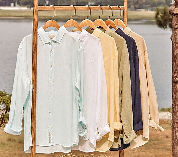 Camisas de lino en diferentes colores de la firma Polo Club