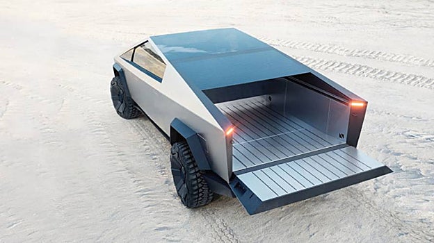 Parte trasera del Cybertruck de Tesla