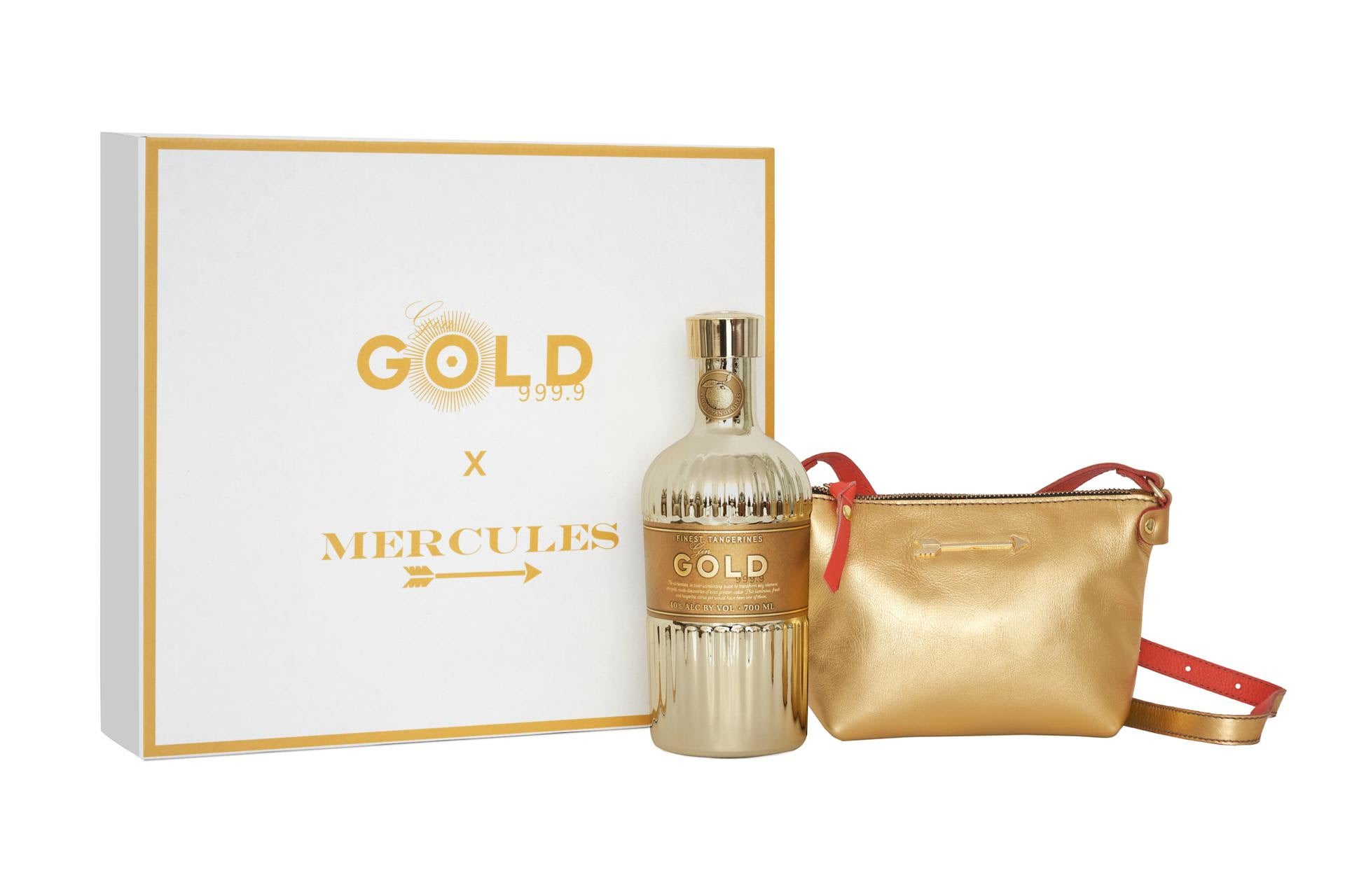 Gin Gold y Mercules se han unido en una exclusiva colaboración que se presenta como el detalle perfecto para regalar estas fiestas: una luminosa edición limitada que incluye un mini-bag diseñado por Mercules y una botella de la ginebra súper premium Gold: fresca, cítrica, luminosa y de excepcional pureza gracias a sus cinco destilaciones del alcohol de grano de origen francés. Además, la combinación de las mejores mandarinas españolas con los exóticos matices que el cilantro, la raíz de Angélica, la pimienta de Java y el enebro le aportan, hacen de ella una bebida refrescante. PVPR: 95€