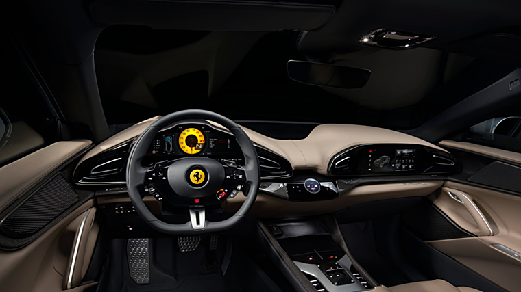 Imagen del interior del Ferrari Purosangue