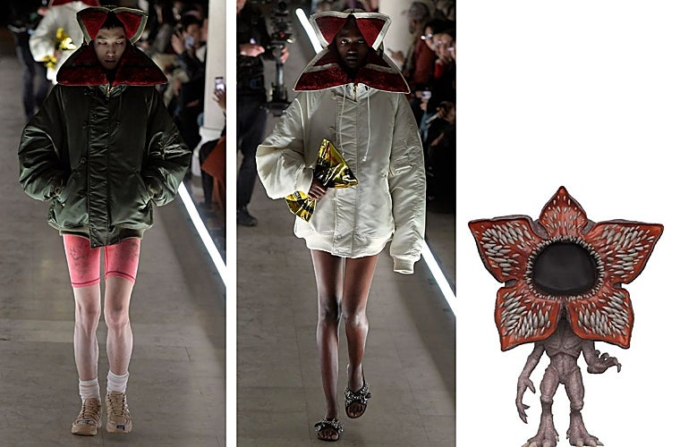 El desfile de Duoblet con las curiosas chaquetas que recuerdan al Demogorgon de Stranger Things.