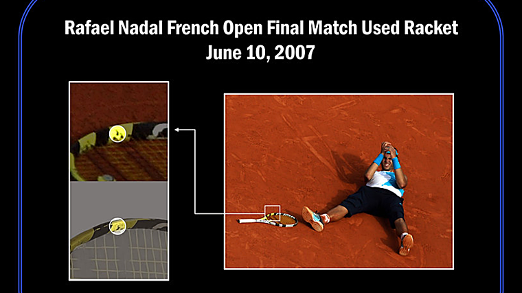 Este objeto viene acompañado de imágenes que garantizan la autenticidad de la raqueta