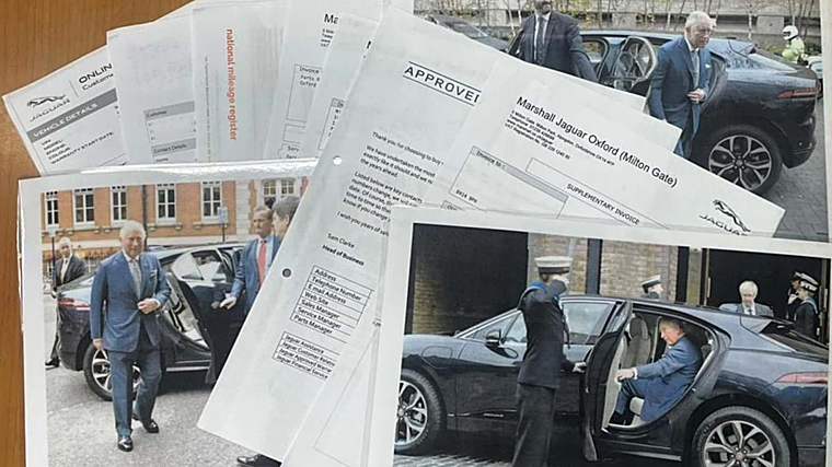 Este Jaguar eléctrico fue usado por Carlos III durante dos años