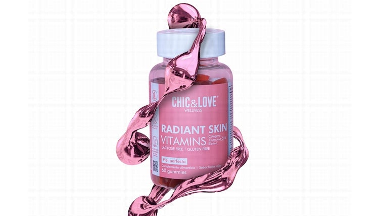 Radiant Skin Vitamins de Chic & Love (17,95 euros): con colágeno, aclaran las manchas, favorecen la producción de colágeno y contribuyen a la luminosidad y firmeza de la piel.
