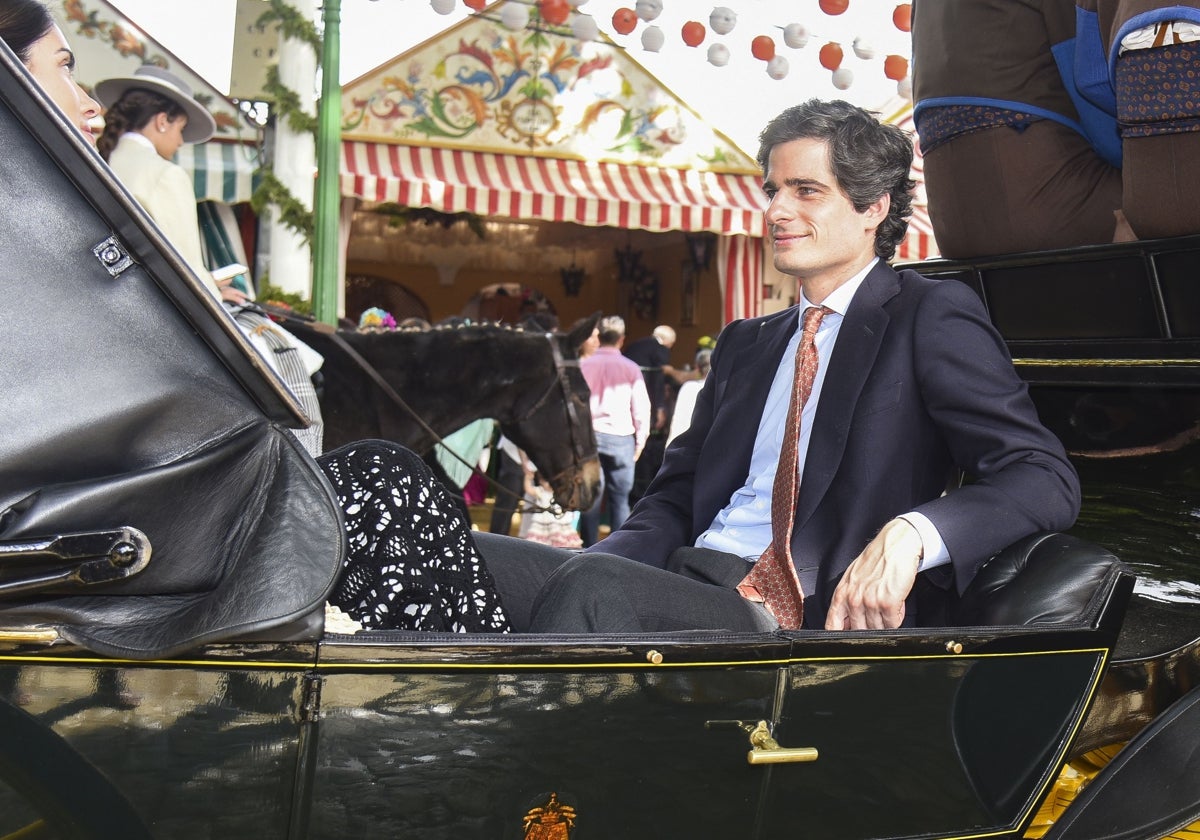 Fernando Fitz-James Stuart en la Feria de abril de Sevilla