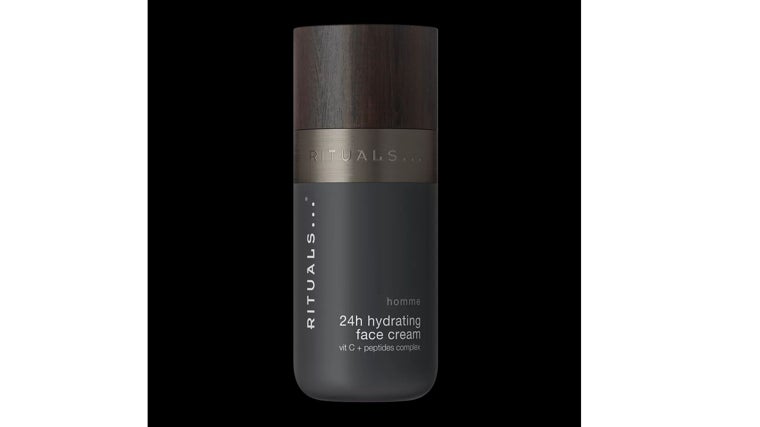 Crema hidratante facial 24 h Homme Rituals.