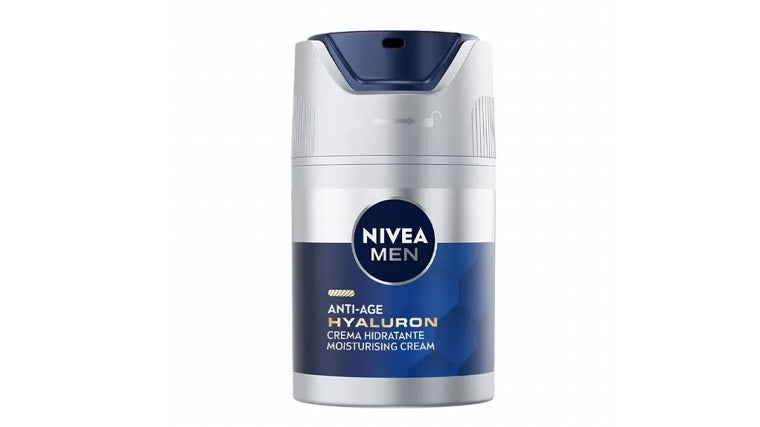 Crema hidratante antieedad con ácido hialurónico de Nivea Men.