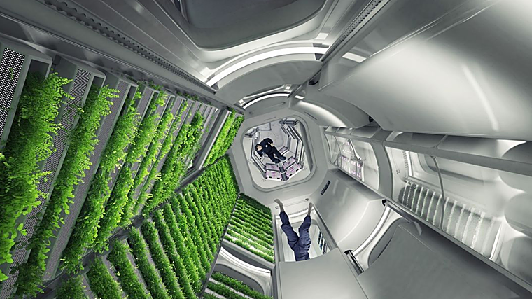 La estación cuenta con un jardín vertical