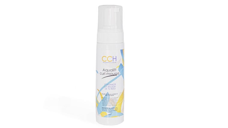 Producto de peinado para rizos Aquqlift curl mousse de CCH.