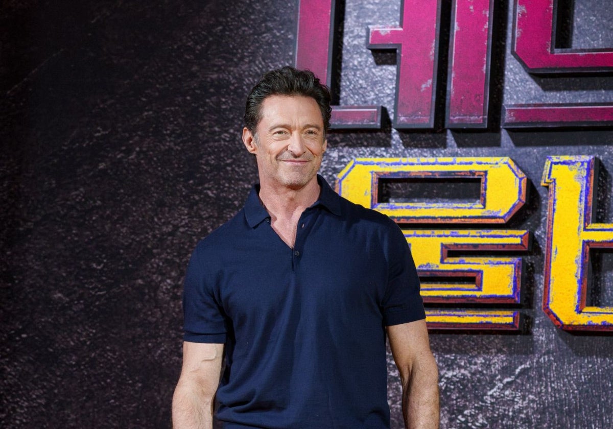 Hugh Jackman en la promoción de su nueva película 'Deadpool & Wolverine'.