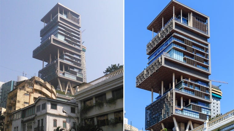 Imágenes del edificio Antilia, Bombay