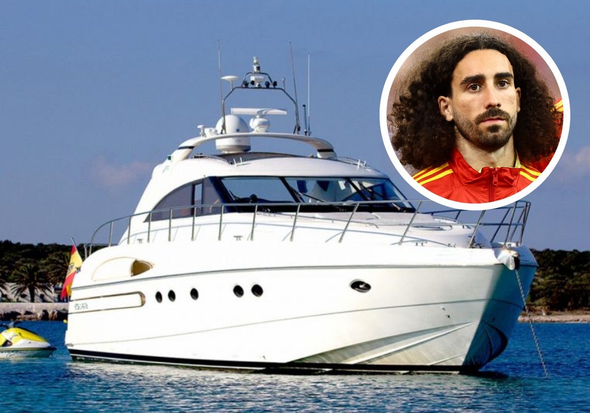 Marc Cucurella pasa sus vacaciones en Ibiza a bordel yate 'Manzana I'.