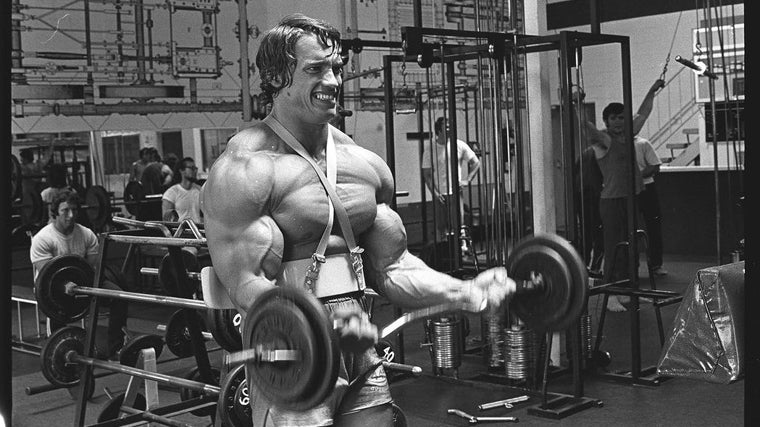 Arnold Schwarzenegger en su juventud