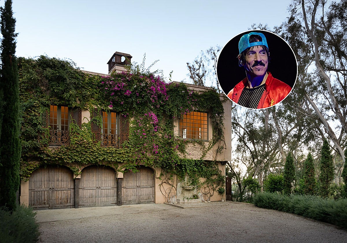 Así es la casa en la que vivió el líder de Red Hot Chili Peppers que ha salido a la venta en Beverly Hills