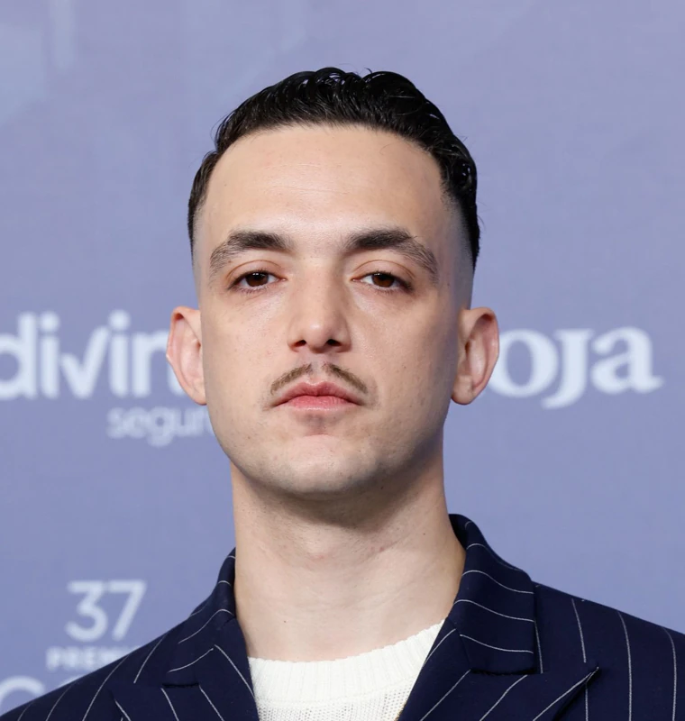 C Tangana with a pencil mustache.