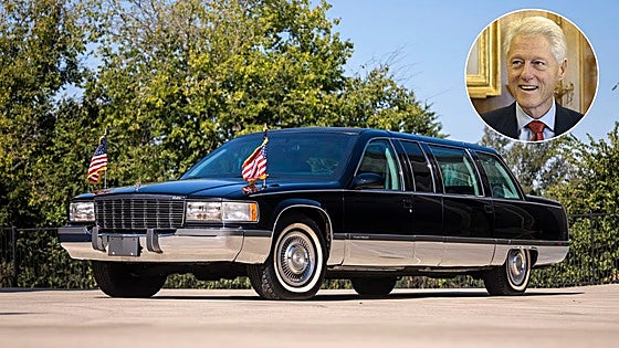 A subasta la limusina en la que viajaba Bill Clinton cuando fue presidente