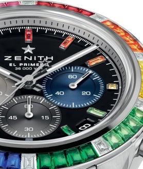 Imagen secundaria 2 - Detalles del nuevo Chronomaster Sport Arcoíris de Zenith