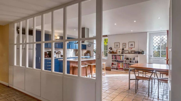 Cocina de la que fuera casa de Audrey Hepburn