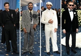 De Hamilton a Pharrell Williams: así vistieron los hombres en la alfombra roja de la Gala Met 2025
