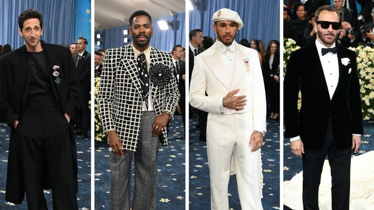 De Hamilton a Pharrell Williams: así vistieron los hombres en la alfombra roja de la Gala Met 2025