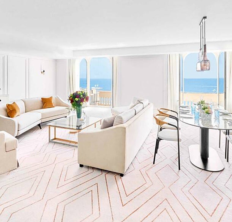 Una de las habitaciones del Hotel Carlton