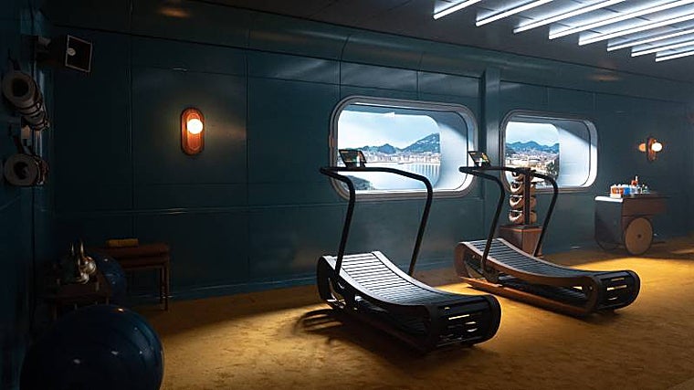 Gimnasio en el bunker