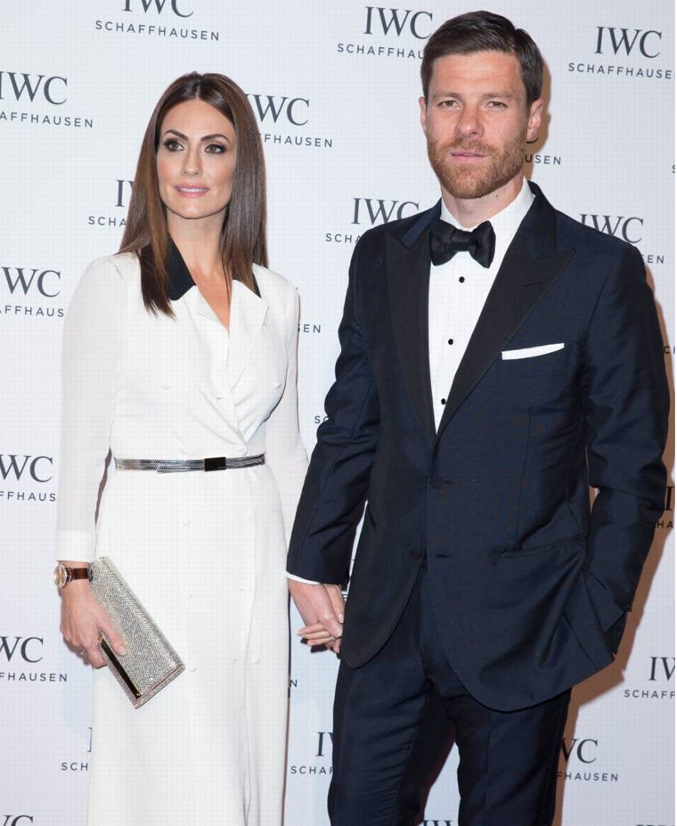 Nagore Aramburu y Xabi Alonso en una fiesta de IWC en 2016