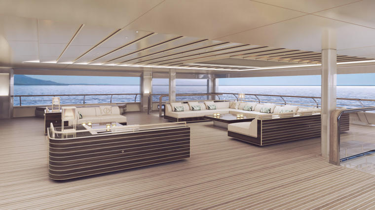 Este barco presenta materiales de gran calidad y una decoración exquisita