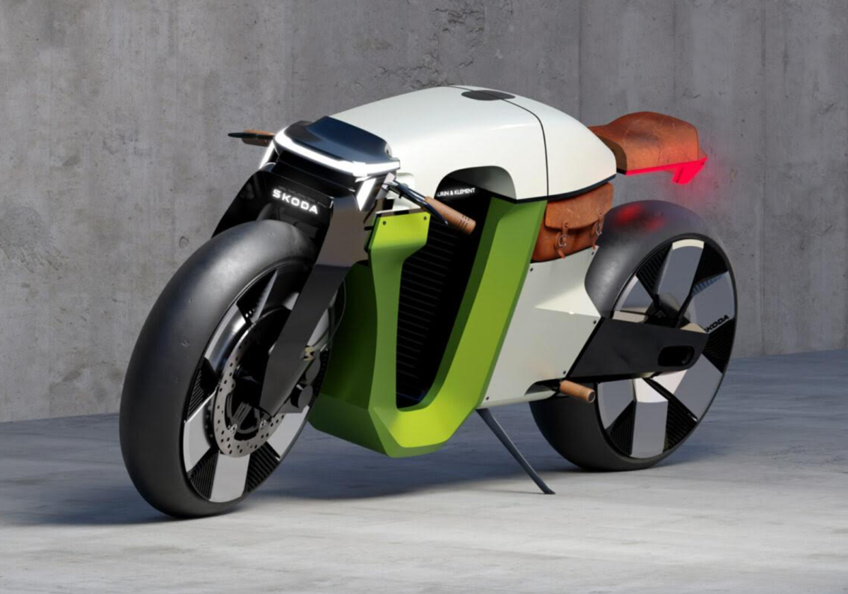 Asi es la versión futurista de la moto de Skoda Slavia B