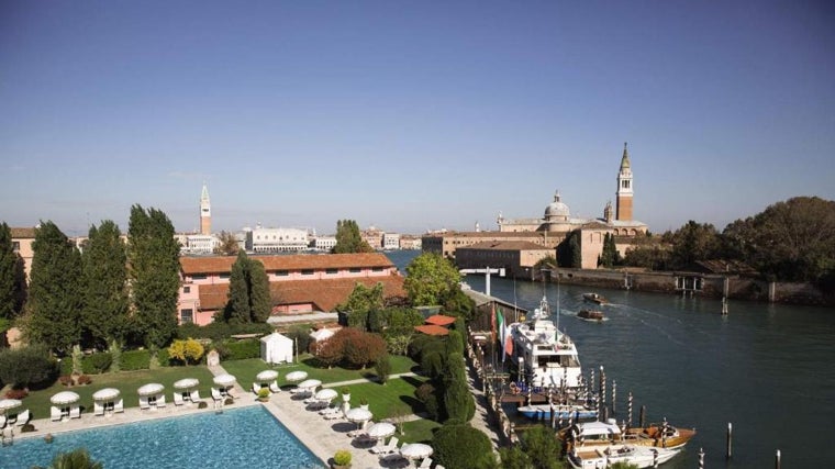 La piscina del Cipriani, el mítico hotel de Venecia.