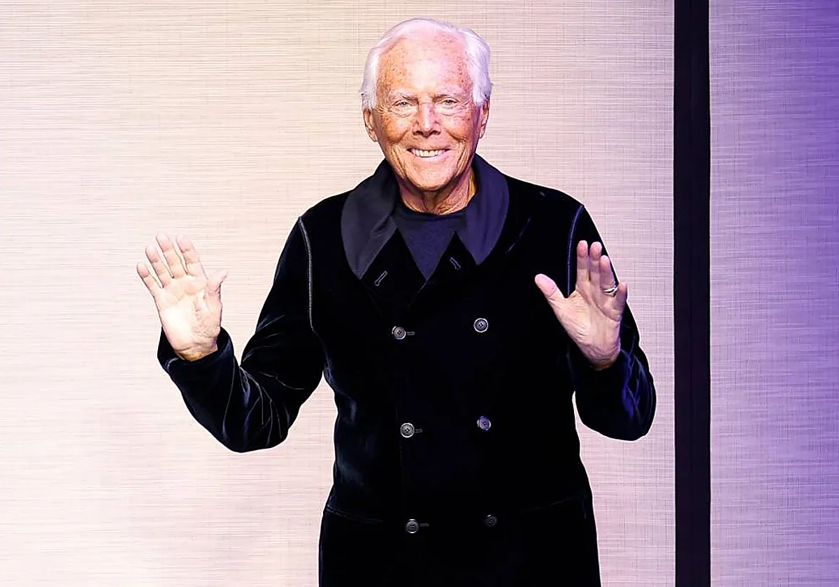 El diseñador Giorgio Armani