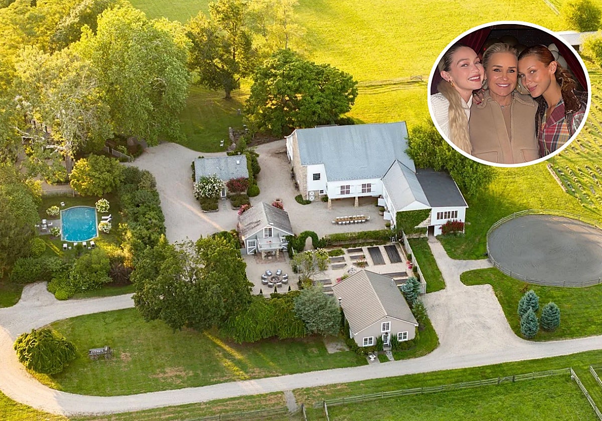 Así es el lujoso refugio de campo que Yolanda Hadid ha puesto a la venta