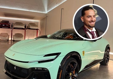 El nuevo y excéntrico Ferrari que Maluma ha estrenado brindando con champán de lujo