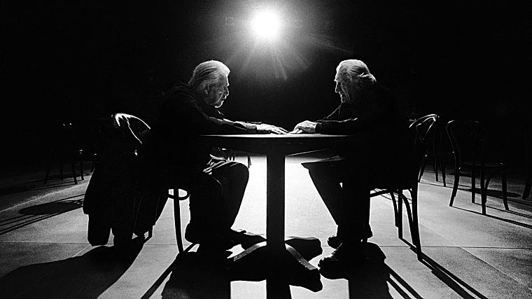 Los dos actores en la nueva campaña de Moncler