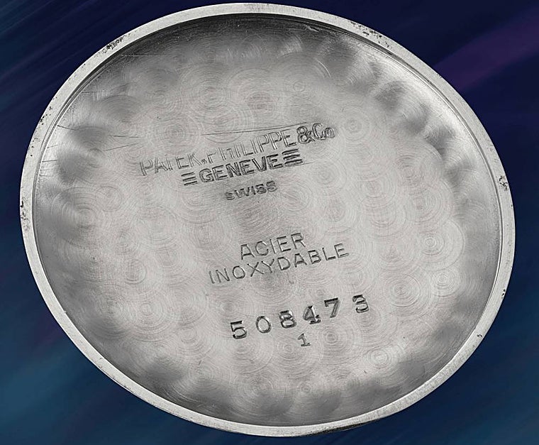 Detalle de la inscripción trasera