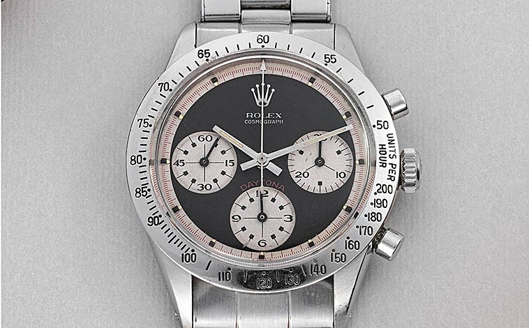 Imagen principal - El Rolex Daytona Paul Newman que sale a subasta