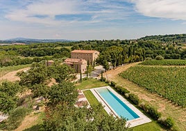 A la venta por 8,5 millones de euros una mansión con seis hectáreas de viñedos en La Toscana