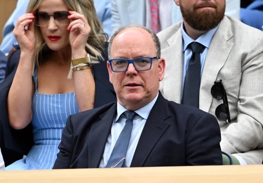 Alberto de Mónaco en el torneo de Wimbledon en 2024.