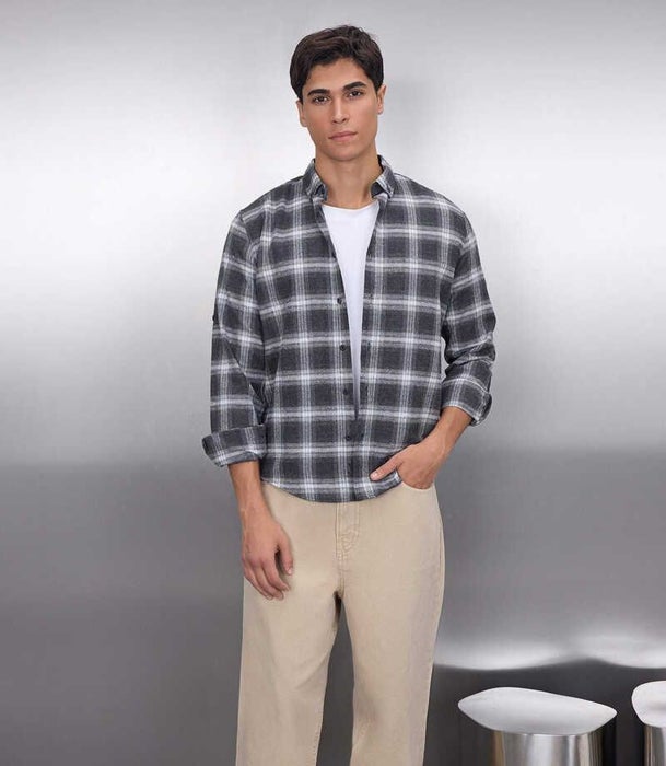 Camisa de cuadros de invierno de Springfield: 22,49 €.